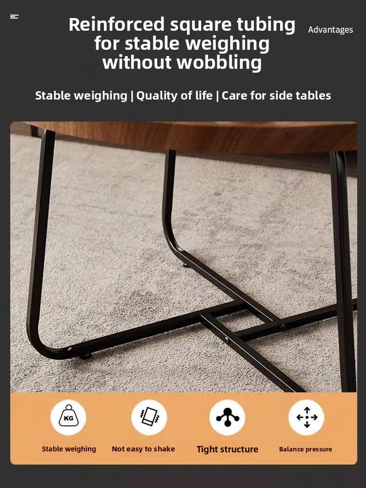 Premium Multifunktionale Moderne Einfache Wohnzimmer Hause Kleine Wohnung Runde Kombination Kaffee Tee Tisch_voghion.com