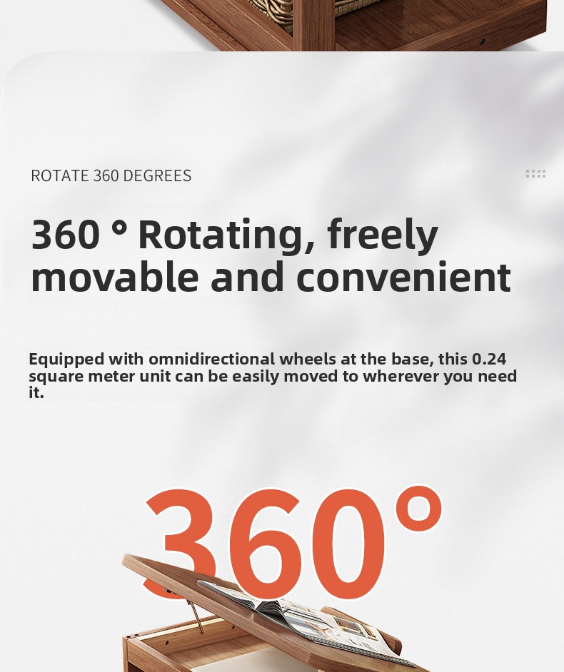 Table de chevet mobile en bois massif pour salon, maison, petit chariot, canapé, table à thé_voghion.com