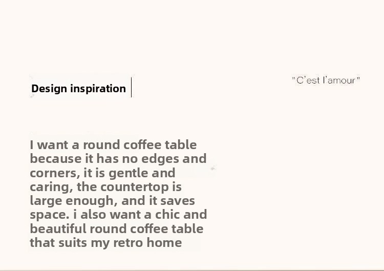 Tavolino da caffè rotondo in legno massello in stile vintage, stile francese, creativo, per piccoli appartamenti, soggiorno_voghion.com