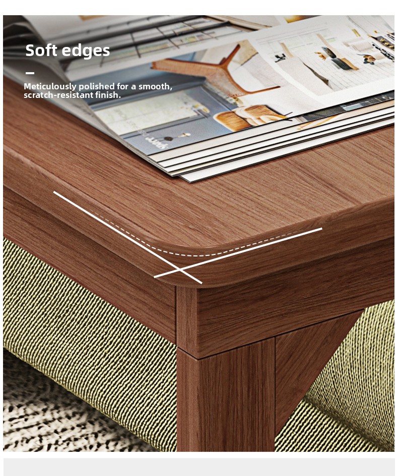 Table de chevet mobile en bois massif pour salon, maison, petit chariot, canapé, table à thé_voghion.com