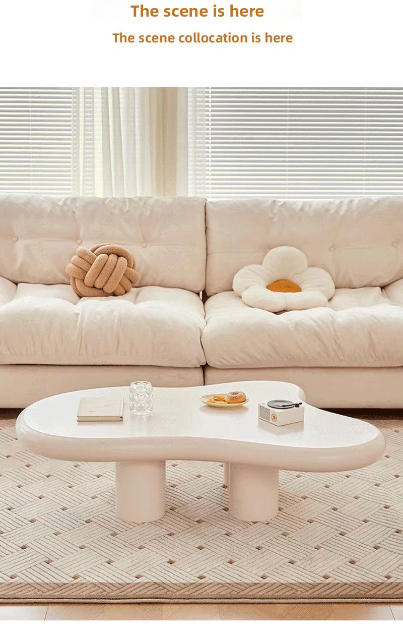 Table basse tendance minimaliste nordique nuage créatif art salon chambre lumière luxe irrégulière maison_voghion.com