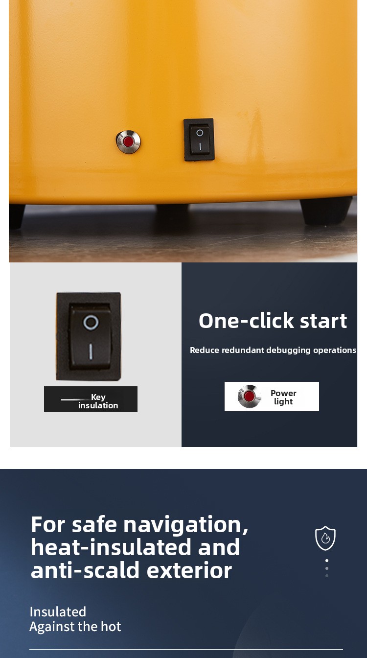 Electronic Warmer No Water Needed Stainless Steel Insulated Bucket Electric Self-service Constant Temperature Breakfast_voghion.com