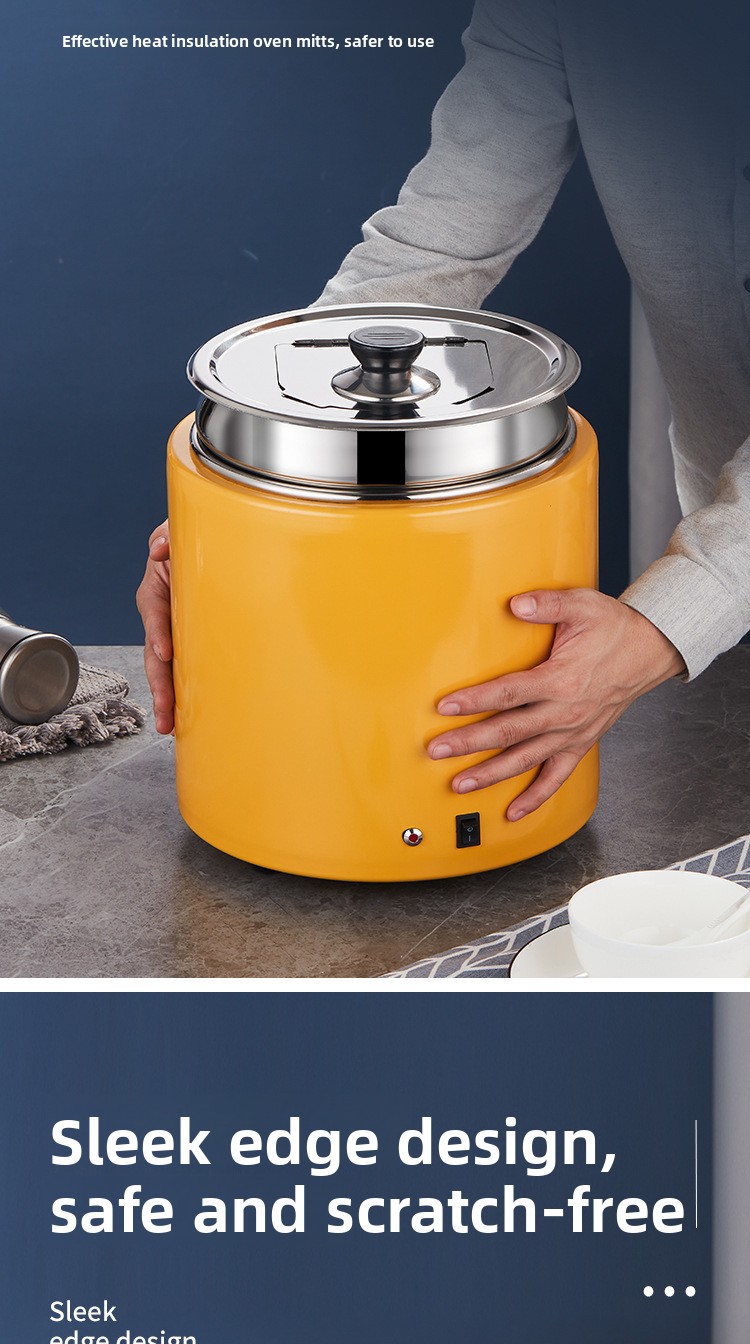 Electronic Warmer No Water Needed Stainless Steel Insulated Bucket Electric Self-service Constant Temperature Breakfast_voghion.com