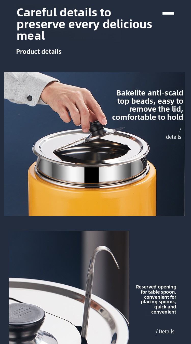 Electronic Warmer No Water Needed Stainless Steel Insulated Bucket Electric Self-service Constant Temperature Breakfast_voghion.com