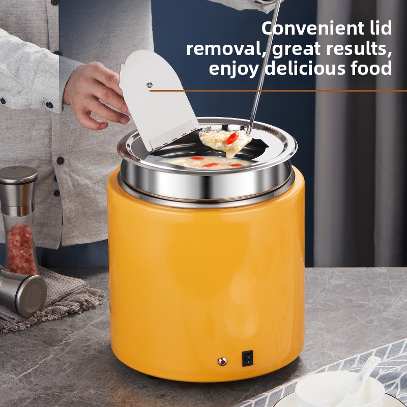 Electronic Warmer No Water Needed Stainless Steel Insulated Bucket Electric Self-service Constant Temperature Breakfast_voghion.com