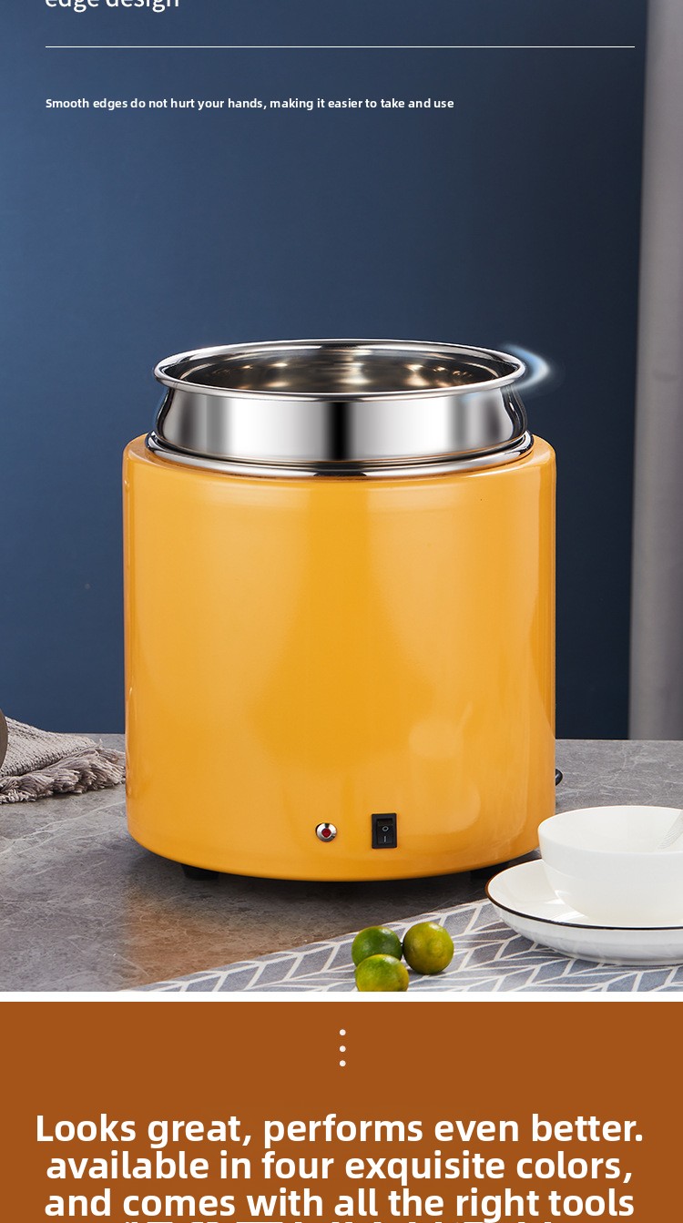 Electronic Warmer No Water Needed Stainless Steel Insulated Bucket Electric Self-service Constant Temperature Breakfast_voghion.com