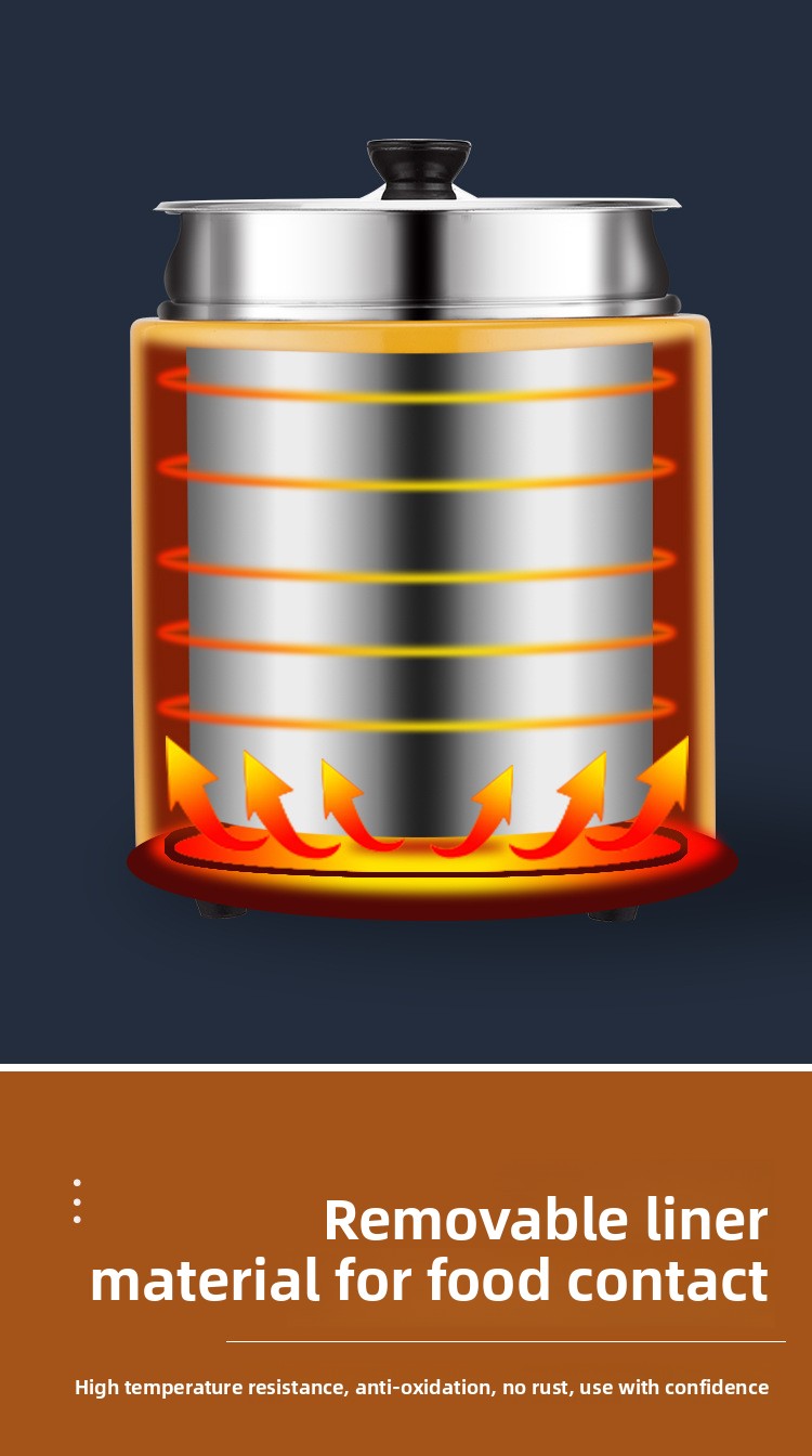 Electronic Warmer No Water Needed Stainless Steel Insulated Bucket Electric Self-service Constant Temperature Breakfast_voghion.com