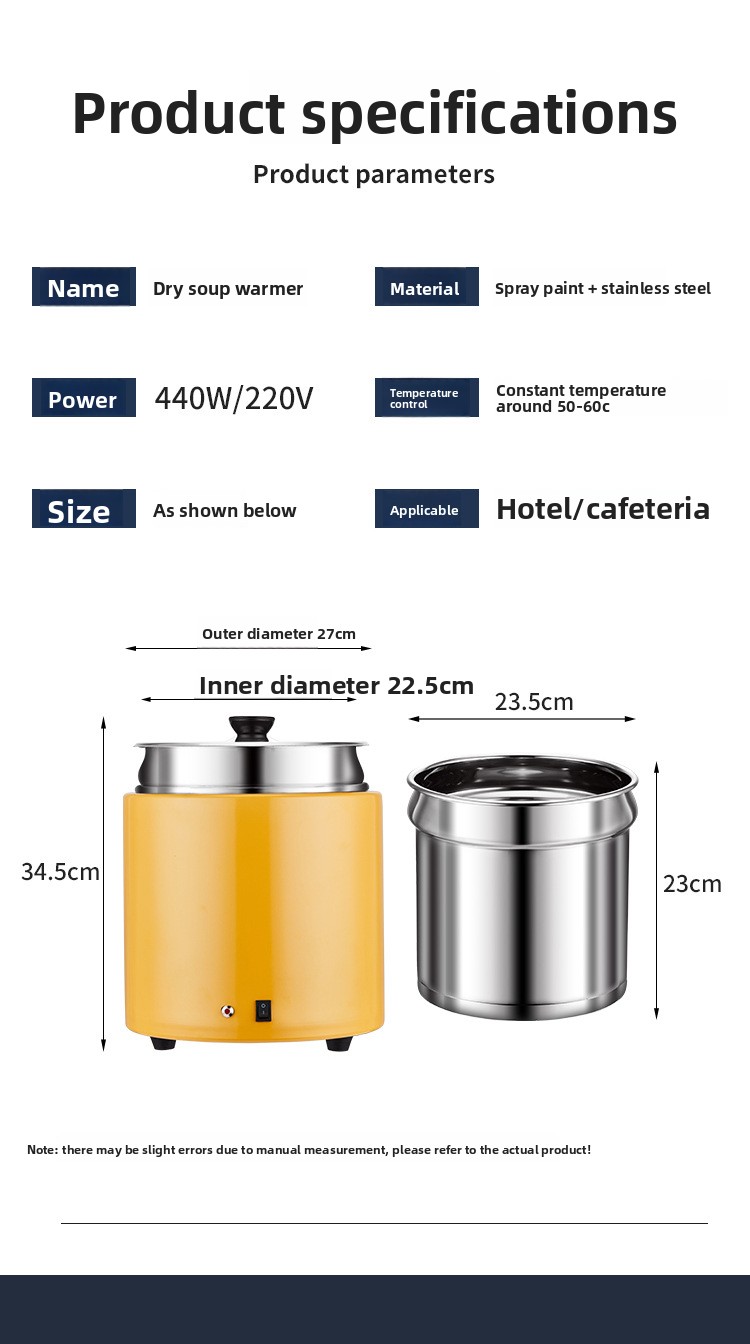 Electronic Warmer No Water Needed Stainless Steel Insulated Bucket Electric Self-service Constant Temperature Breakfast_voghion.com