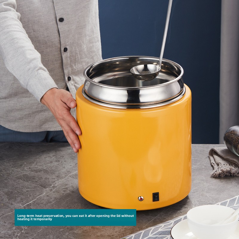 Electronic Warmer No Water Needed Stainless Steel Insulated Bucket Electric Self-service Constant Temperature Breakfast_voghion.com