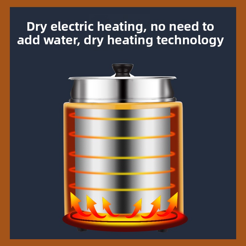 Electronic Warmer No Water Needed Stainless Steel Insulated Bucket Electric Self-service Constant Temperature Breakfast_voghion.com