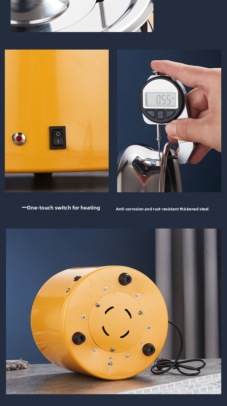 Electronic Warmer No Water Needed Stainless Steel Insulated Bucket Electric Self-service Constant Temperature Breakfast_voghion.com