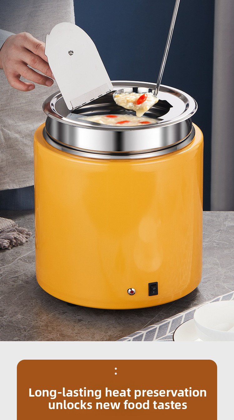 Electronic Warmer No Water Needed Stainless Steel Insulated Bucket Electric Self-service Constant Temperature Breakfast_voghion.com