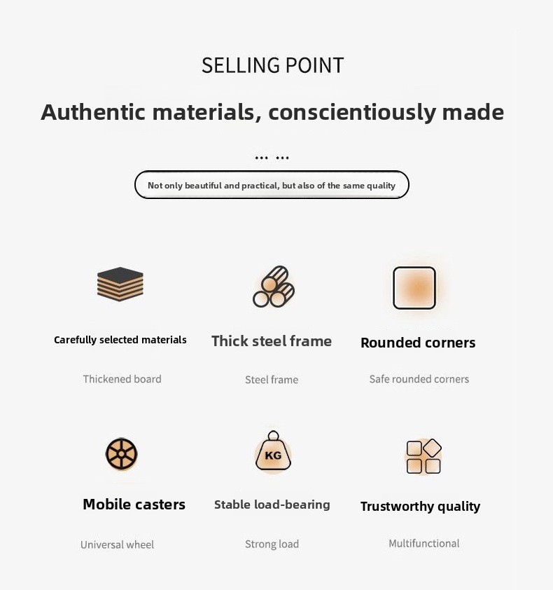 Étagère de rangement pour la maison, table de chevet moderne et simple pour appartement, rangement pour chambre et salon, sur pied_voghion.com