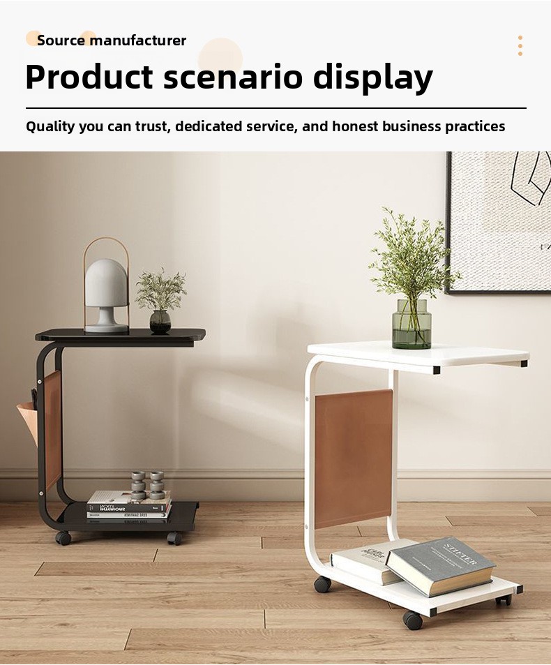 Étagère de rangement pour la maison, table de chevet moderne et simple pour appartement, rangement pour chambre et salon, sur pied_voghion.com