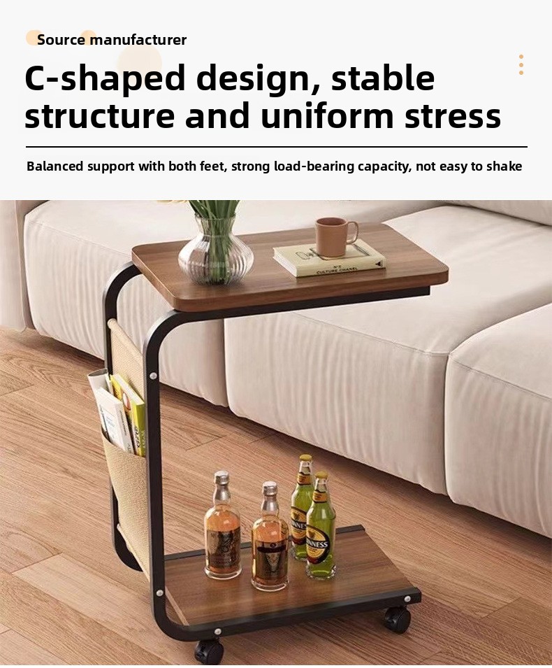 Étagère de rangement pour la maison, table de chevet moderne et simple pour appartement, rangement pour chambre et salon, sur pied_voghion.com