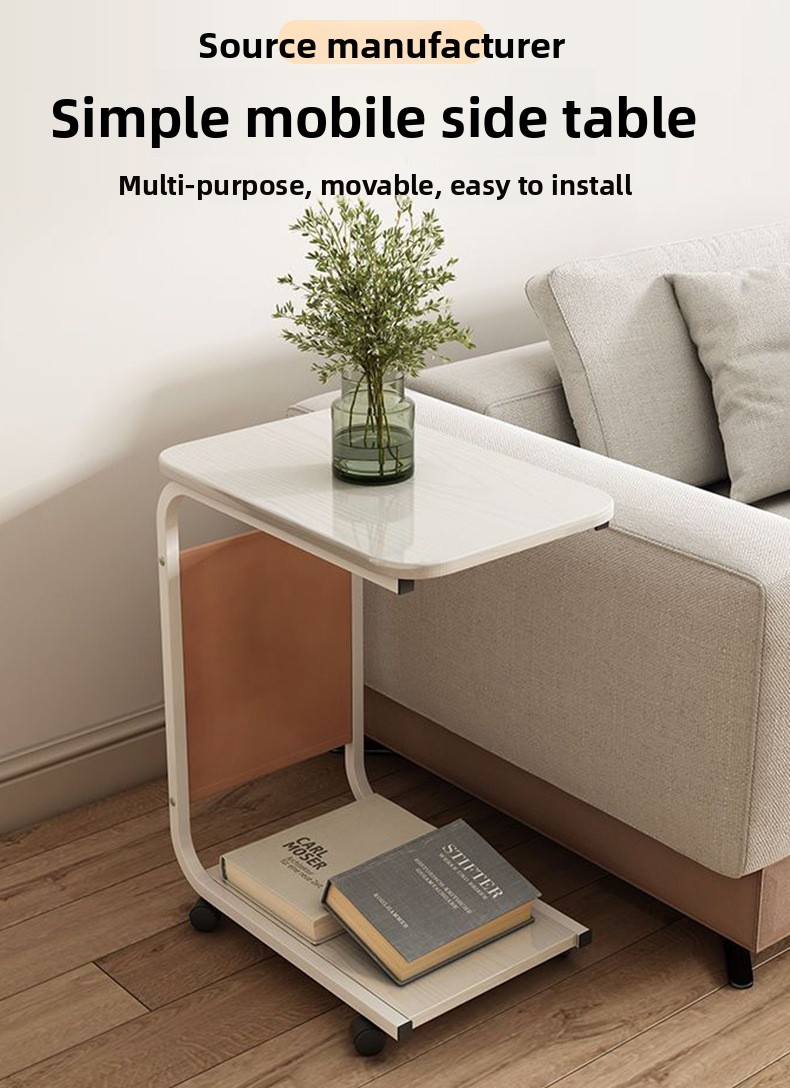 Étagère de rangement pour la maison, table de chevet moderne et simple pour appartement, rangement pour chambre et salon, sur pied_voghion.com