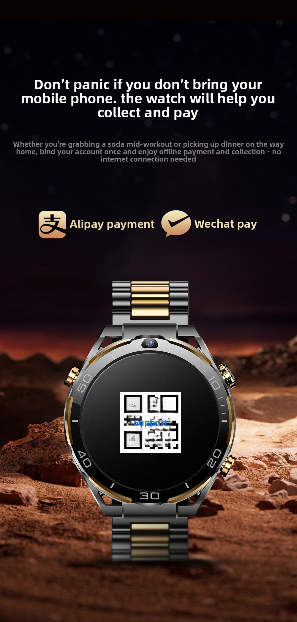 T7 Smart Watch 4g With Dual Camera And Multifunctional Features_voghion.com