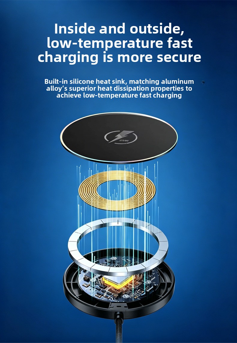 Magnetisches Kabelloses Ladegerät Für Apple Und Huawei 25w_voghion.com