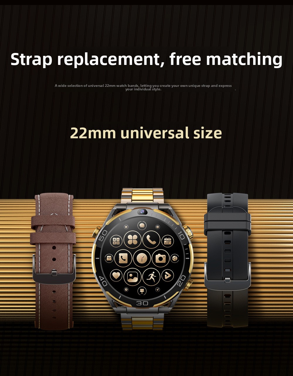 T7 Smart Watch 4g With Dual Camera And Multifunctional Features_voghion.com