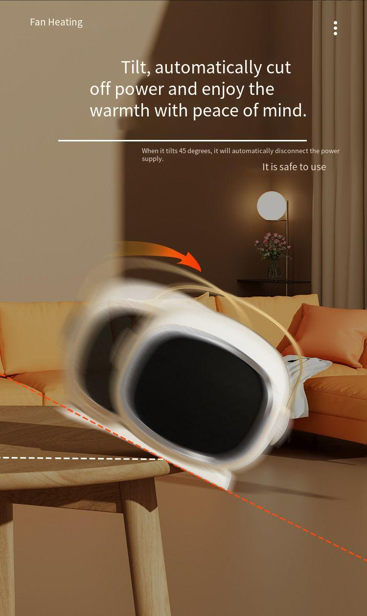 Tischgerät für den Heimgebrauch, Hochleistungs-PTC-Keramik-Schnellheizgerät, tragbarer kleiner Elektroheizer_voghion.com