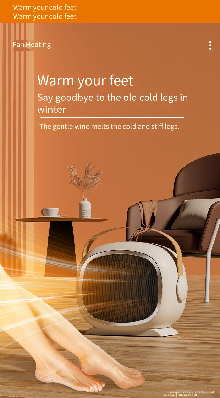 Tischgerät für den Heimgebrauch, Hochleistungs-PTC-Keramik-Schnellheizgerät, tragbarer kleiner Elektroheizer_voghion.com