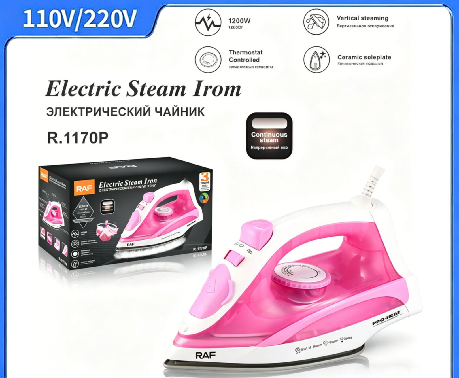 Handheld Steam Iron Portable Mini Garment Steamer Household Travel Fabric Ironing Machine_voghion.com