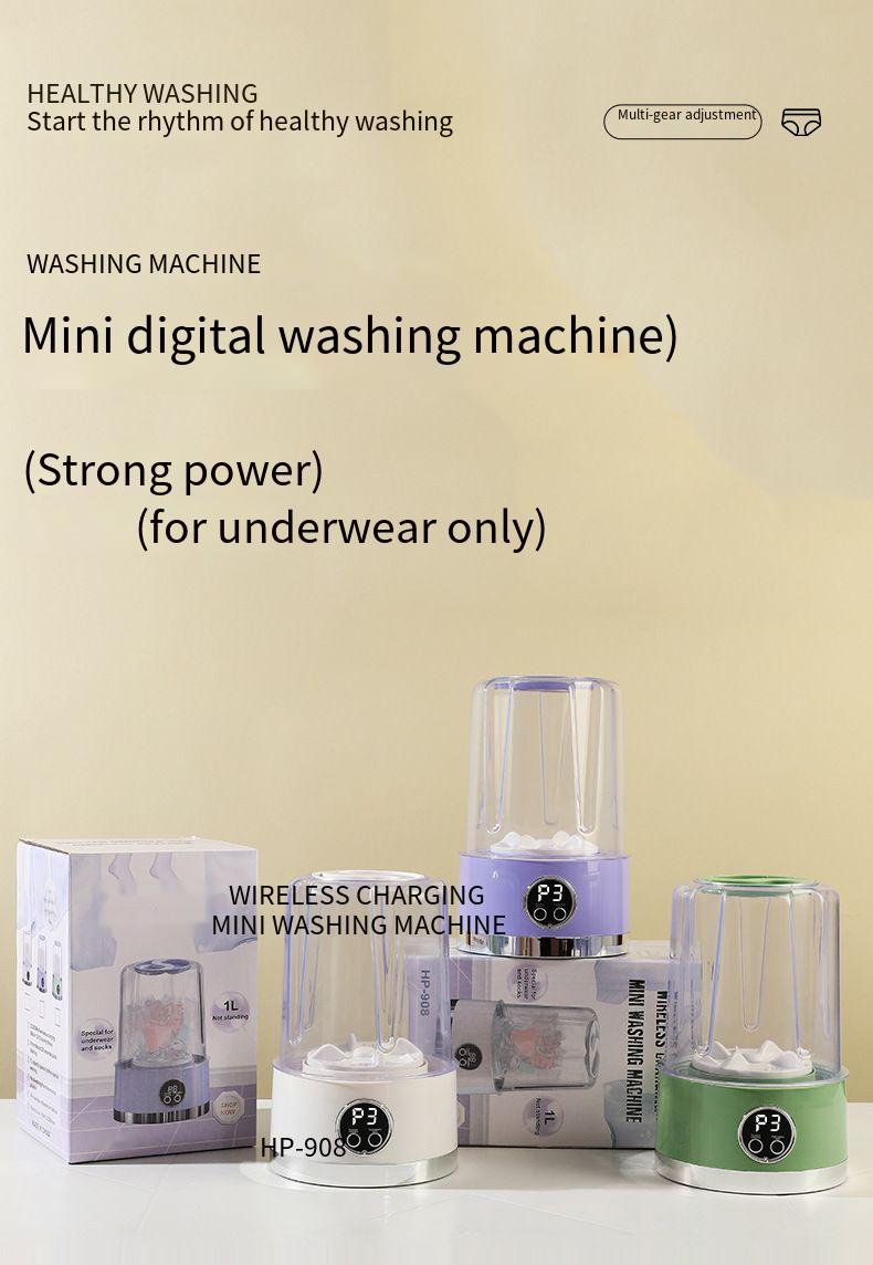 New Rechargeable Mini For Underwear And Socks, Portable Wireless Small Student Dormitory Washing Machine_voghion.com