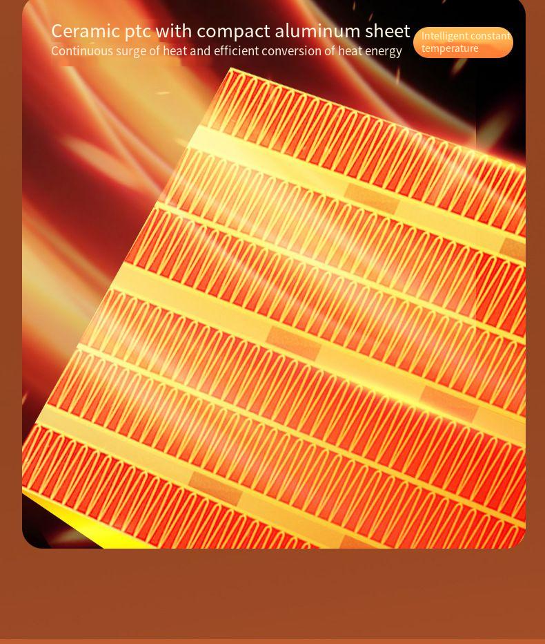 Nuovo modello 2024 Riscaldatore domestico Ventilatore ad aria calda Bagno Risparmio energetico Piccolo scaldapiedi Ufficio Piccolo sole Inverno_voghion.com