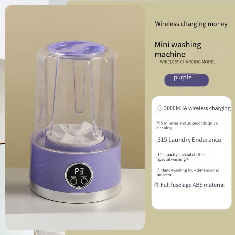New Rechargeable Mini For Underwear And Socks, Portable Wireless Small Student Dormitory Washing Machine_voghion.com