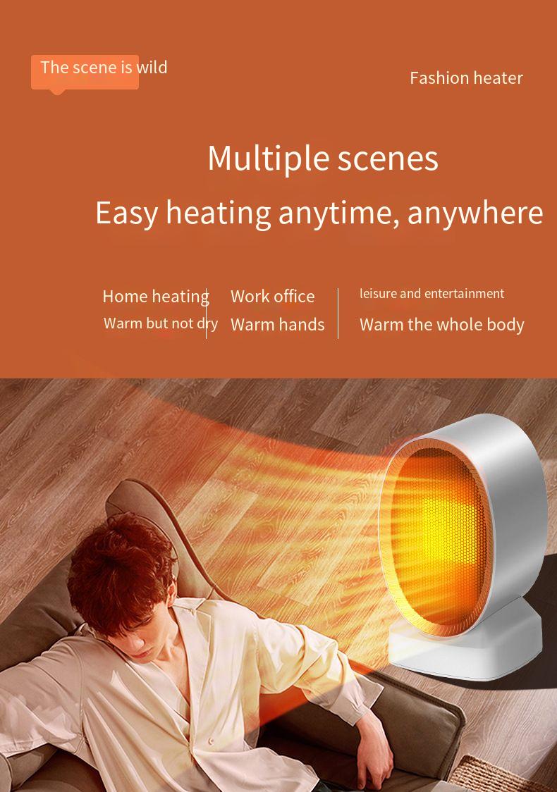 Nuovo modello 2024 Riscaldatore domestico Ventilatore ad aria calda Bagno Risparmio energetico Piccolo scaldapiedi Ufficio Piccolo sole Inverno_voghion.com