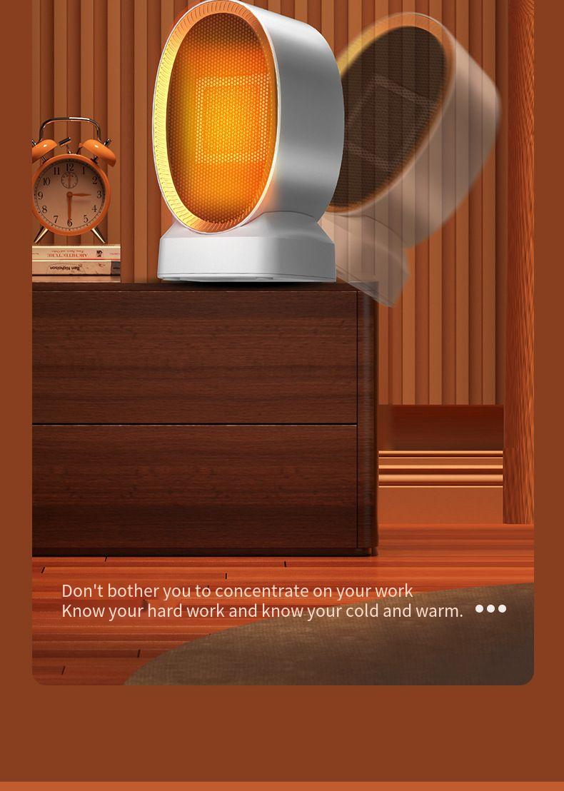 Nuovo modello 2024 Riscaldatore domestico Ventilatore ad aria calda Bagno Risparmio energetico Piccolo scaldapiedi Ufficio Piccolo sole Inverno_voghion.com