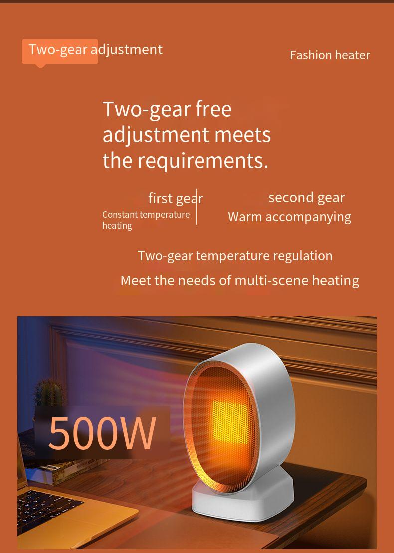 Nuovo modello 2024 Riscaldatore domestico Ventilatore ad aria calda Bagno Risparmio energetico Piccolo scaldapiedi Ufficio Piccolo sole Inverno_voghion.com