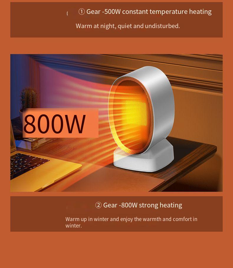 Nuovo modello 2024 Riscaldatore domestico Ventilatore ad aria calda Bagno Risparmio energetico Piccolo scaldapiedi Ufficio Piccolo sole Inverno_voghion.com