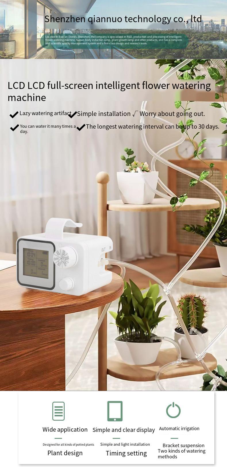 Smart Home Gardening, Automatic Machine For Lazy People, Office Potted Plant Timer Drip Watering Device_voghion.com