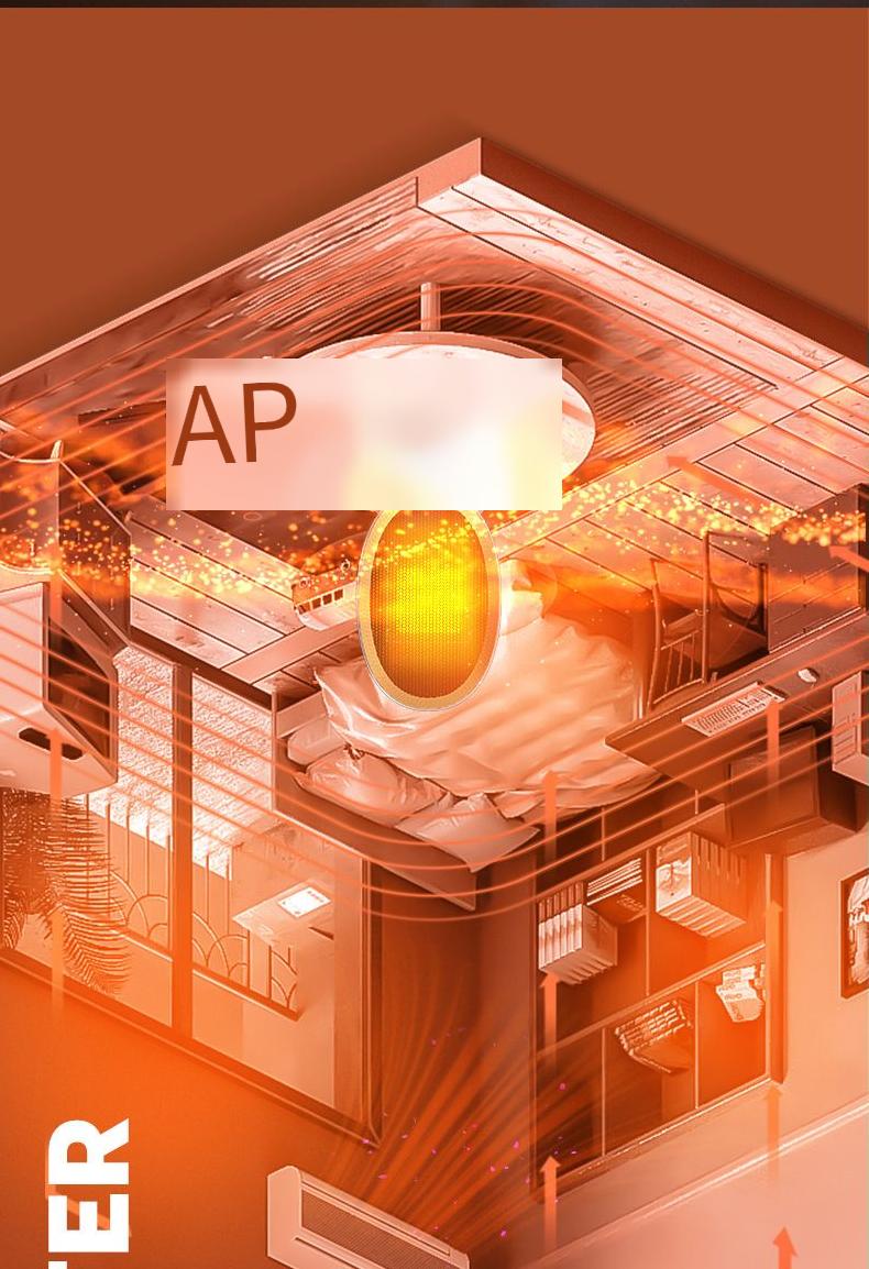 Nuovo modello 2024 Riscaldatore domestico Ventilatore ad aria calda Bagno Risparmio energetico Piccolo scaldapiedi Ufficio Piccolo sole Inverno_voghion.com