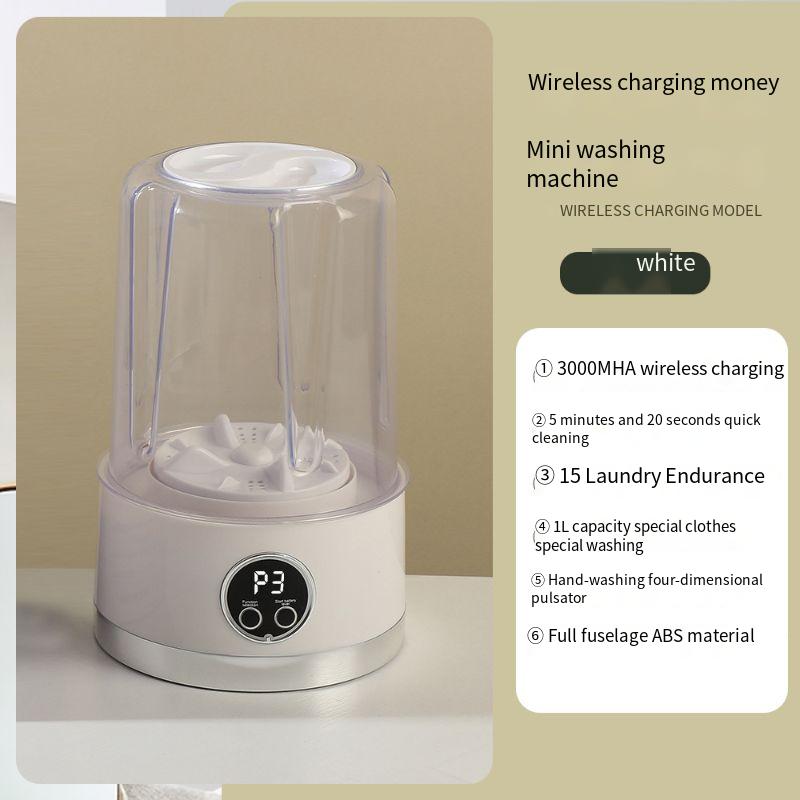 New Rechargeable Mini For Underwear And Socks, Portable Wireless Small Student Dormitory Washing Machine_voghion.com