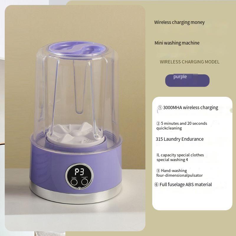 New Rechargeable Mini For Underwear And Socks, Portable Wireless Small Student Dormitory Washing Machine_voghion.com