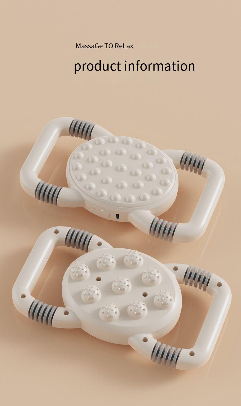 Sechs-Kopf-Faszienpistole für tiefe Rücken- und Taillenmassage mit hochfrequenter Vibration und Muskelentspannung, multifunktional mit mehreren Köpfen_voghion.com