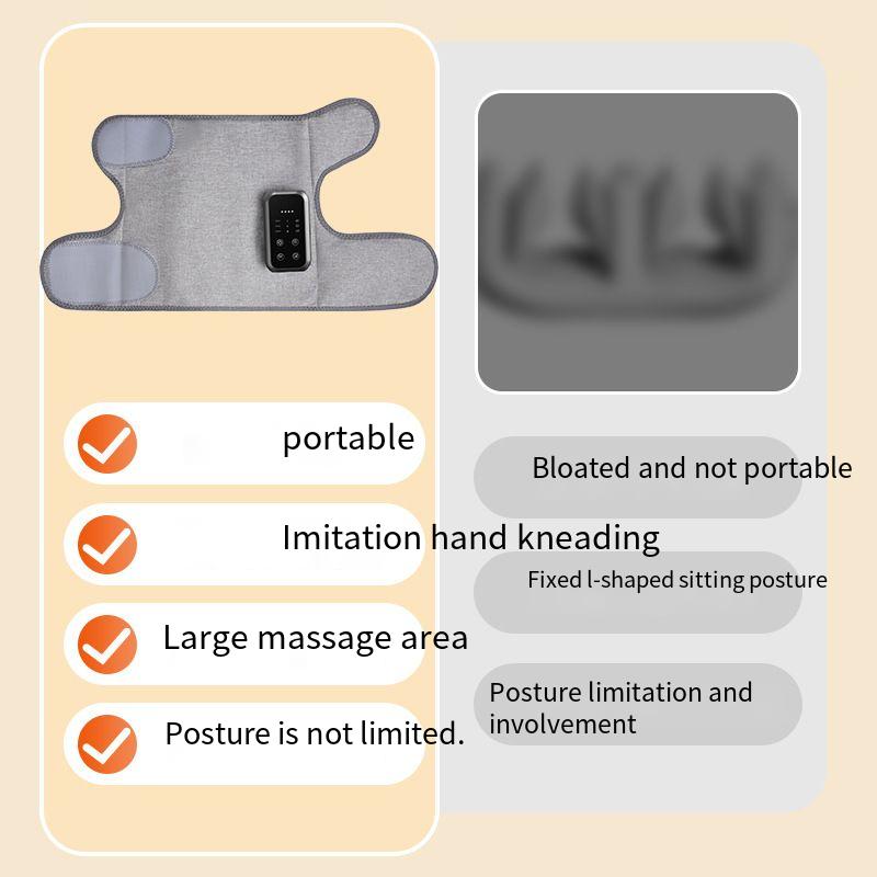 Elektrischer Waden-Airbag mit Luftdruckmassagegerät, Multifunktions-Massagegerät mit konstanter Temperatur, Wärmekompresse, Schönheits-Beine_voghion.com