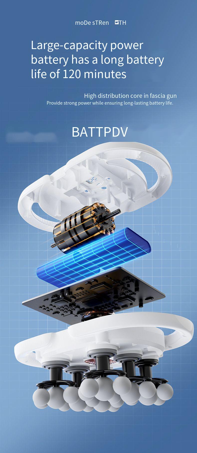 22-Head Multi-Head Fascia Muscle Massager Professional Grade Home Use Full Body Deep Relaxation High-Frequency Massage_voghion.com