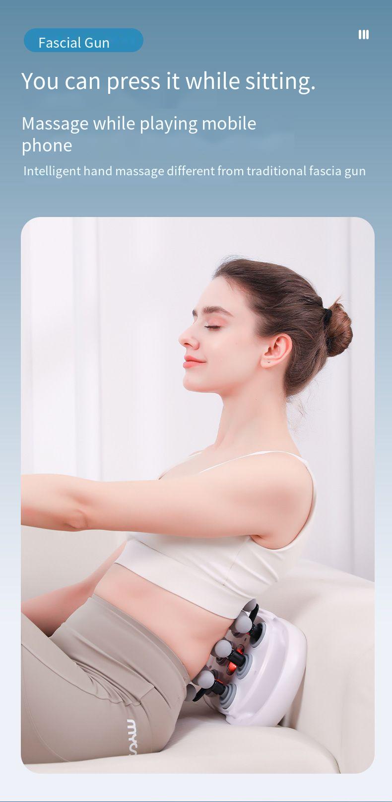 22-Head Multi-Head Fascia Muscle Massager Professional Grade Home Use Full Body Deep Relaxation High-Frequency Massage_voghion.com