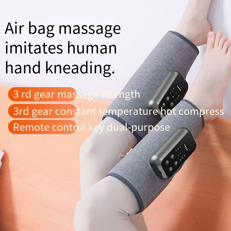 Elektrischer Waden-Airbag mit Luftdruckmassagegerät, Multifunktions-Massagegerät mit konstanter Temperatur, Wärmekompresse, Schönheits-Beine_voghion.com
