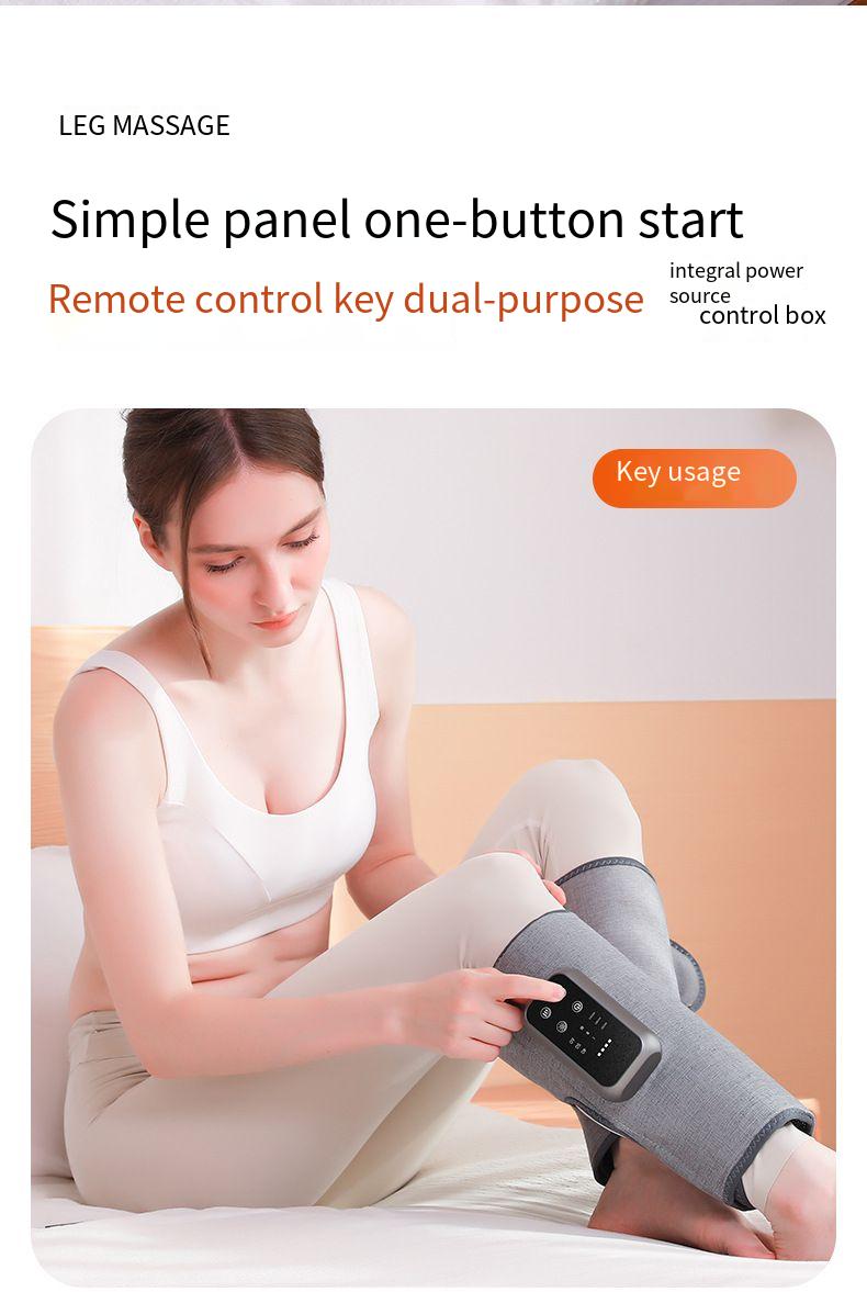 Elektrischer Waden-Airbag mit Luftdruckmassagegerät, Multifunktions-Massagegerät mit konstanter Temperatur, Wärmekompresse, Schönheits-Beine_voghion.com