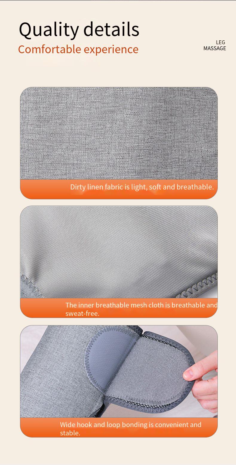 Elektrischer Waden-Airbag mit Luftdruckmassagegerät, Multifunktions-Massagegerät mit konstanter Temperatur, Wärmekompresse, Schönheits-Beine_voghion.com