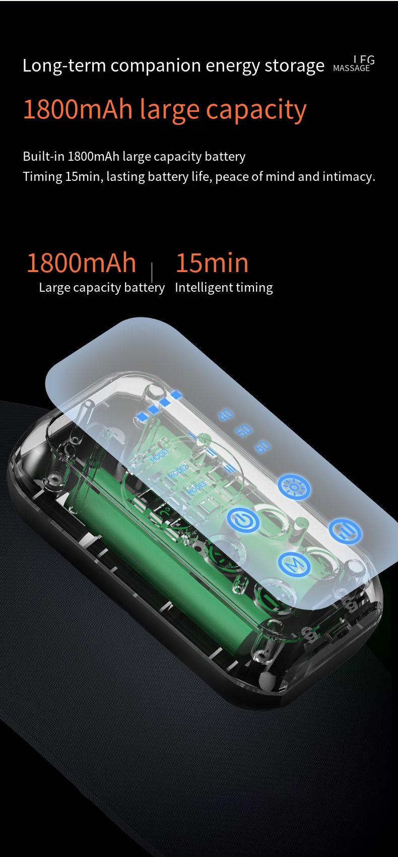 Elektrischer Waden-Airbag mit Luftdruckmassagegerät, Multifunktions-Massagegerät mit konstanter Temperatur, Wärmekompresse, Schönheits-Beine_voghion.com