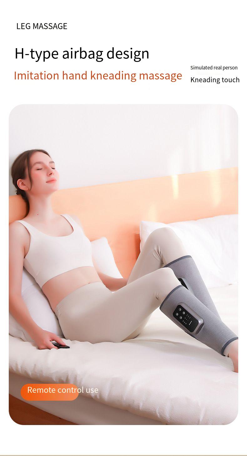 Elektrischer Waden-Airbag mit Luftdruckmassagegerät, Multifunktions-Massagegerät mit konstanter Temperatur, Wärmekompresse, Schönheits-Beine_voghion.com