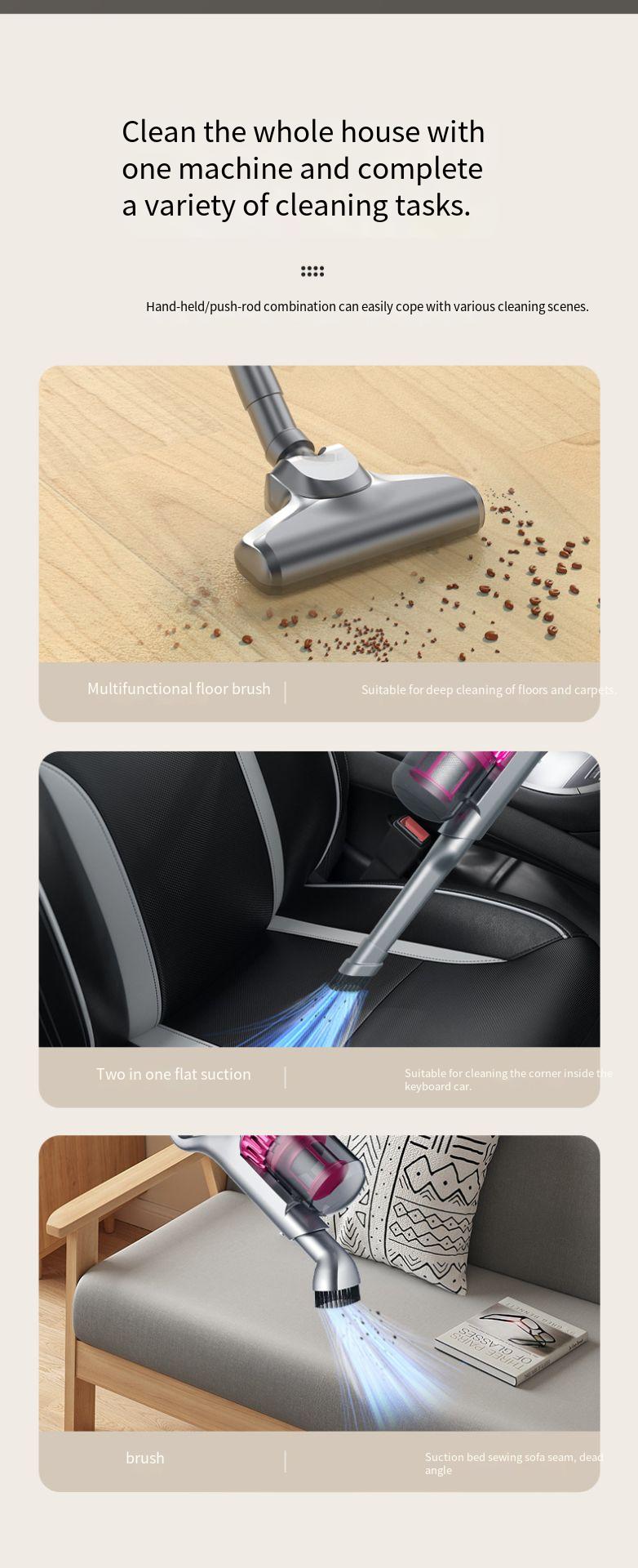Wireless Vacuum Cleaner For Home High Suction Dust Detection_voghion.com