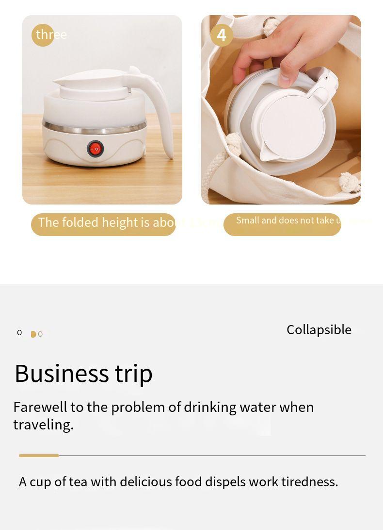 Foldable Silicone Electric Kettle For Business Travel & Dorms_voghion.com