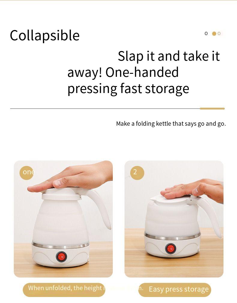 Foldable Silicone Electric Kettle For Business Travel & Dorms_voghion.com