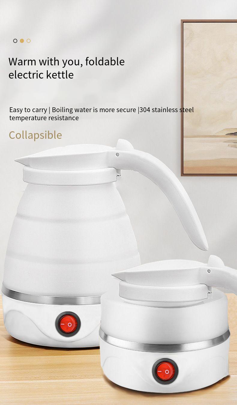 Foldable Silicone Electric Kettle For Business Travel & Dorms_voghion.com